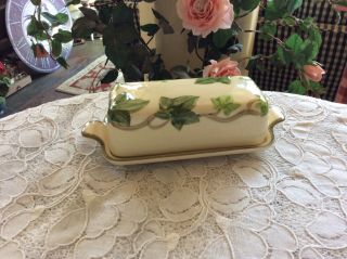 Vintage Franciscan Ivy 2 - Piece Butter Dish Set Made In California