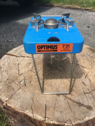 Vintage Optimus 731 (" Mousetrap ") Butane Gas Stove