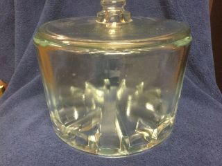 Vintage Glass Cheese Sanitary Preserver Jar 1930 - 1950