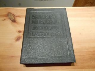 Sheet Metal Pattern Layout Book 1942 Audel & Co Leather Cover Welder Welding