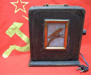 Soviet Russian Radio Speaker Cable Early Communist Era Wood Ussr 30 Volts