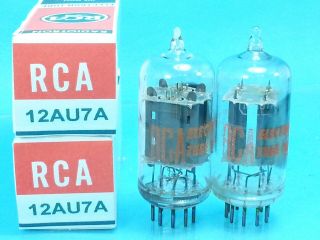 Rca 12au7 A Ecc82 Cleartop Vacuum Tube 1960s Curve Tracer Match Pair Sweet Tone