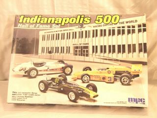 Vintage Mpc 6246 Indianapolis 500 Hall Of Fame 3 Car Set Plastic Model Kit 1/25