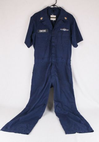 Vintage Us Navy Coveralls,  44 Long,  Usn,  Mens,  Jumpsuit