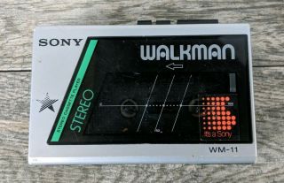 Vintage Sony Wm 11 - 22 Personal Cassette Stereo Walkman Am/fm Parts