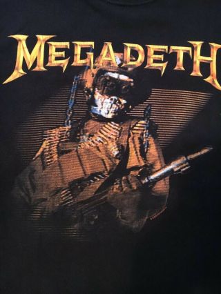 Vintage Megadeth ‘so Far So Good.  So What’ Xl Heavy Cotton T Shirt 2003