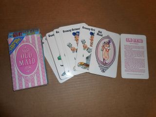 Vintage Whitman Giant Old Maid Card Game Complete