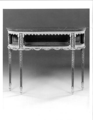 Important Louis Xvi Console Table Made By Jean Henri.  - Vintage Photo