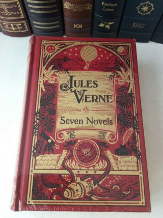 Seven Novels Of Jules Verne - Leatherbound - - Ships In A Box