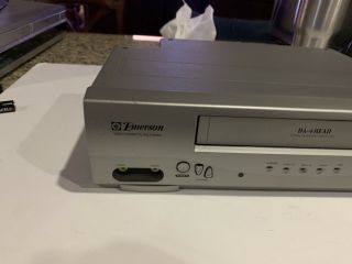 Emerson Ewv404 Vhs Player Vcr 4 Head Hi - Fi Video Cassette Recorder