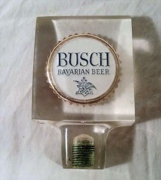 Vintage Clear Plastic Lucite Busch Bavarian Beer Tap Handle
