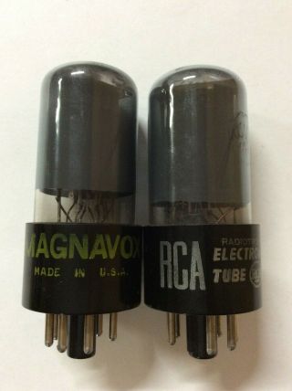 Matched Pair Rca 6v6gt Gray Glass Tubes Nos - Testing