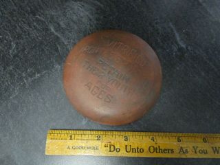 Vintage Vitrified Irontile Structures Advertising Pocket Mirror made from Clay 3