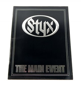 1978 Styx The Main Event Official Concert Tour Program Vintage