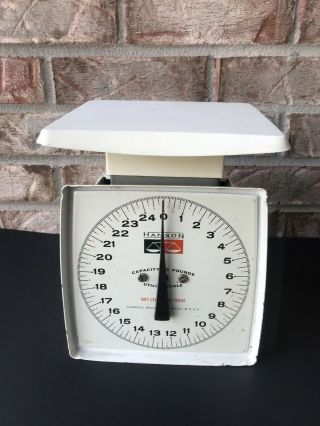 Vintage Hanson Utility Scale 25 Lb Metal Base Made In Usa