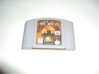Hexen Nintendo 64,  N64 Vintage Classic Retro Game Cartridge