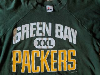 Vintage Signal Made in USA Green Bay Packers Crew Neck Sweatshirt Men ' s size XL 3