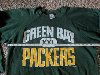 Vintage Signal Made in USA Green Bay Packers Crew Neck Sweatshirt Men ' s size XL 4