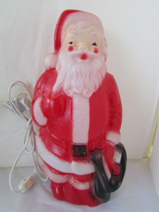 Vintage 1968 Empire Plastic Corp.  Mold Light Up Santa Claus Mold Figure 023655