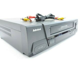 Admiral Jsj20455 Vhs Vcr 4 Head Hi Fi Video Cassette Player Recorder W Av Cables