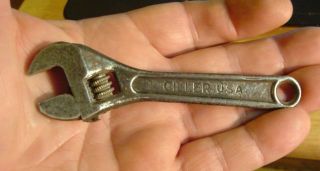 Vintage Giller Small Adjustable Wrench 4 1/2 " Made In Usa