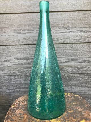 Vintage Blenko 920m Seafoam Green Decanter Vase No Stopper