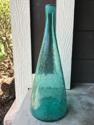 Vintage Blenko 920M Seafoam Green Decanter Vase NO STOPPER 3