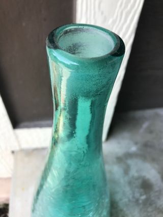 Vintage Blenko 920M Seafoam Green Decanter Vase NO STOPPER 4