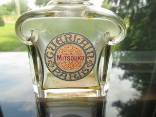 Vintage Baccarat Guerlain Paris Perfume Bottle Blue Label Mitsouko Perfume 2