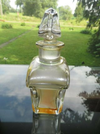 Vintage Baccarat Guerlain Paris Perfume Bottle Blue Label Mitsouko Perfume 4