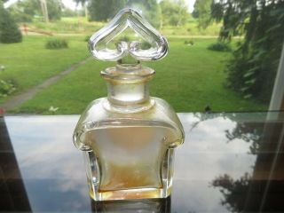 Vintage Baccarat Guerlain Paris Perfume Bottle Blue Label Mitsouko Perfume 5