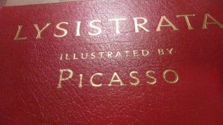 Lystrata By Aristophanes - Easton Press Leather Pics By Pablo Picasso