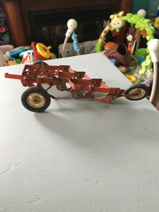 Vintage Tru Scale 4 Bottom Plow 1/16 Scale Diecast Usa Toy Farm