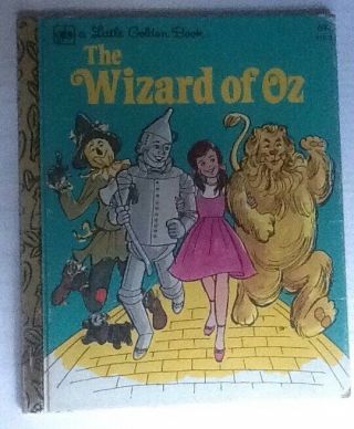 Vintage Little Golden Book The Wizard Of Oz 6th Printing 1980 Good