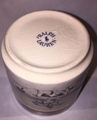 Vintage Ralph Lauren Ceramic Balmoral Hunting Scene Tartan Plaid Gold Rim 4