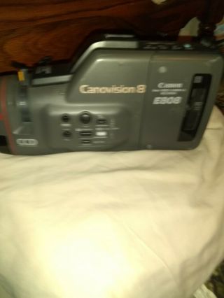Vintage 1989 Canon Canovision 8mm Video Camera & Recorder E808 3