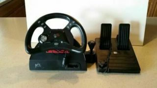 Vintage Nintendo Steering Wheel And Gas Pedal Mad Catz