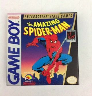 Vtg Game Boy Game Pak The Spider - Man (box Only) & Instructions - No Game