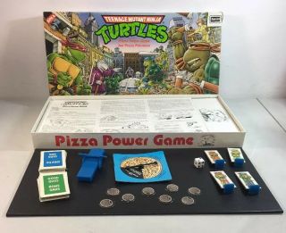 Vintage 1987 Teenage Mutant Ninja Turtles Tmnt Pizza Power Board Game Complete