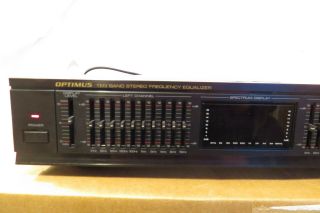 Vintage Optimus Ten Band Stereo Frequency Equalizer.  Radio Shack 2