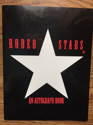 Vintage 1997 Rodeo Stars An Autograph Book Professional Rodeo Cowboys