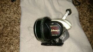 Old Antique Vintage Johnson SaBra 130 - A Fishing Reel 2