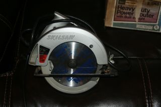 Vintage Skilsaw Model 574 7 - 1/4 " Circular Saw,  All Metal,  Usa In Cond.