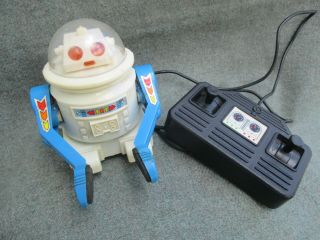Old Vintage 1980s Battery Operated Toy Space Robot Made In Hong Kong