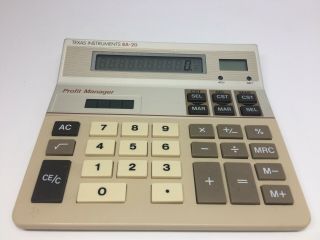 Vintage Texas Instruments Ba - 20 Profit Manager Ti Calculator Solar Business