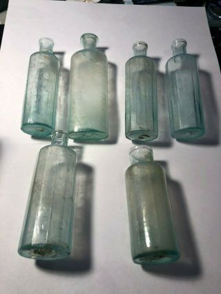Assortment Of 6 Vintage Medicine Bottles