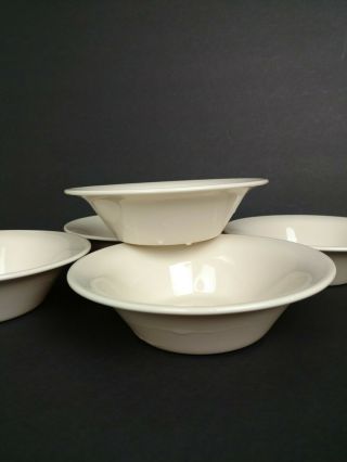 Comcor Bowls Corning Cereal Soup Tableware Rimmed Sandstone Set of 5 Vtg USA 3