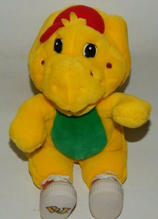 Vintage Lyons Group Bj From Barney The Dinosaur Yellow Plush Plastic Shoes 1994