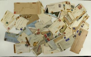 Vintage Paper Postal History Advertsing Commercial Cover Foreign Usa Censored