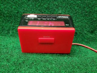 Vintage NOS Conair Digital LED Alarm Clock Model CL1002 Red retro ' 80s 90 ' s 4